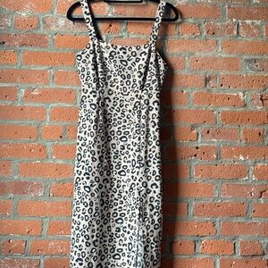 Leopard Print Sleeveless Dress